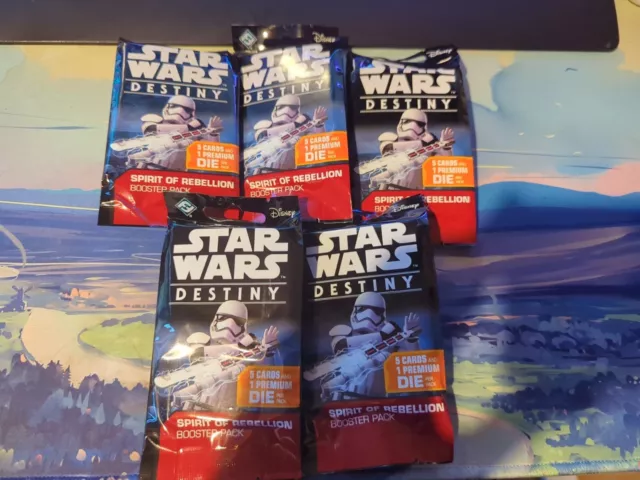 Star Wars Destiny - Spirit of Rebellion Booster Pack New/Sealed X 5