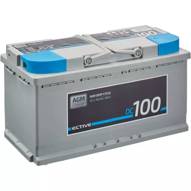 BATTERIE D'ALIMENTATION ECTIVE AGM 12V 100Ah Deep Cycle batterie d