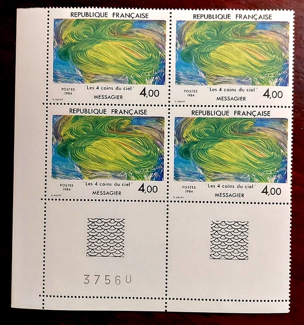 France bloc de 4 timbres  neuf**  YV N° 2300 tableau de Messagier