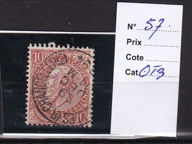 Belgique 1893 N° 57-Obl.tb-Voir Scan-B551