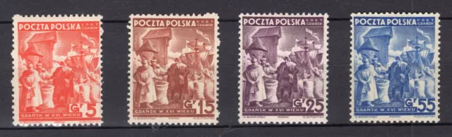 1938 Danzig Port Gdansk Mi. 34-37 ** postfrisch Satz