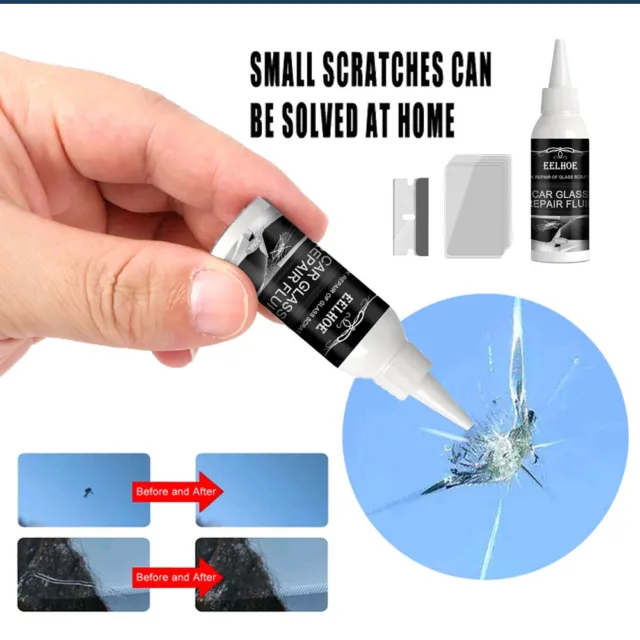 Car Cracked Glass Repair Kit Windshield Cracked Repair Tools Glass Curing Glue