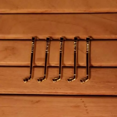 5  Gold Plated Golf Club Slimline Clip For Slimline Pens Woodturning Project Kit