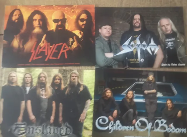 Autogrammkarten Leer zb Slayer Sodom Testament Sepultura Anthrax  3 aus 31 wähle