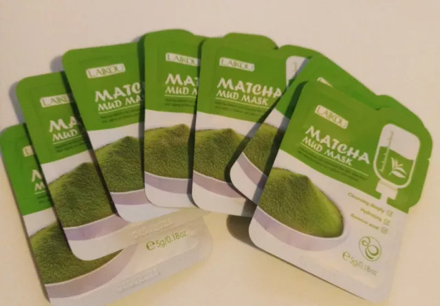 LAIKOU GREEN MATCHA (7 pieces) Brightening And  anti aging MUD MASK 5g/0.18 oz.