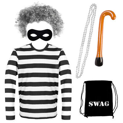 Adult Granny Burglar Costume World Book Day Character School Teacher Fancy Dress