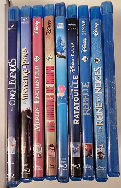 Lot De 9 Blu Ray Disney Bluray Dvd Film