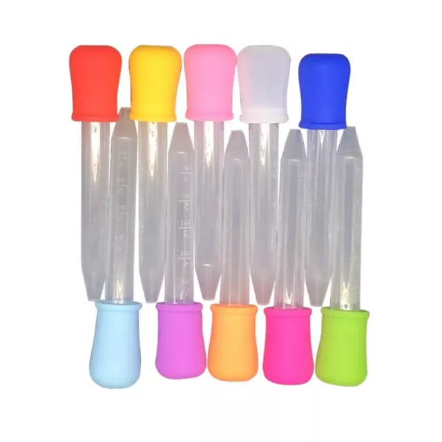 5 Ml en Plastique Silicone Pipette Compte-Gouttes Alimentation MéDecine Jus9744