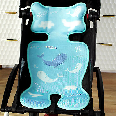 Inserción de asiento de bebé patrón dibujos animados transpirable cochecito cojín de asiento cool