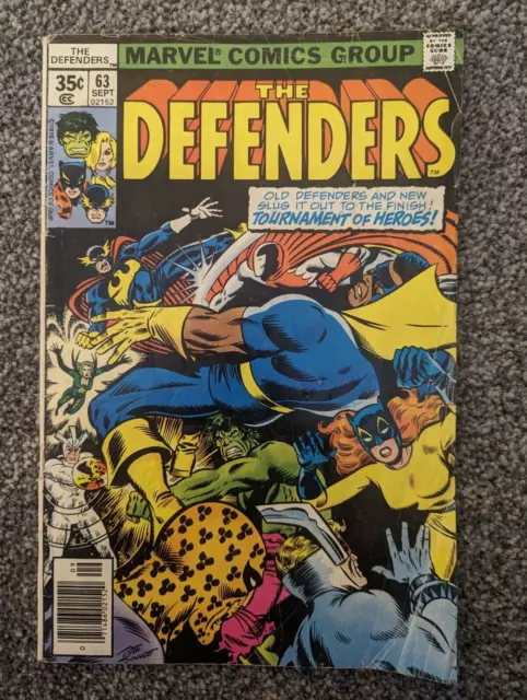 The Defenders 63. Marvel Comics 1978. Tournament of Heroes