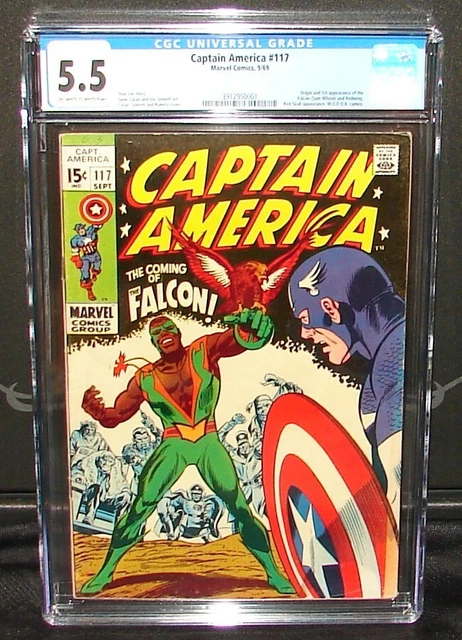 CAPTAIN AMERICA #117 Fine- 5.5 CGC KEY ISSUE 1ST FALCON! M.O.D.O.K. NEW SLAB!