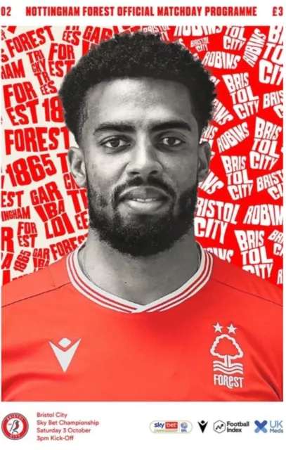 Nottingham Forest v Bristol City 20/21 programme