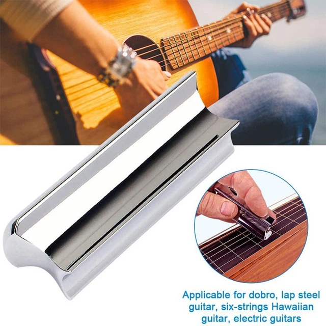 HAWAIIAN GUITAR SLIDE Steel Acoustic Tone Bar Electric Guitar £12.66 ...