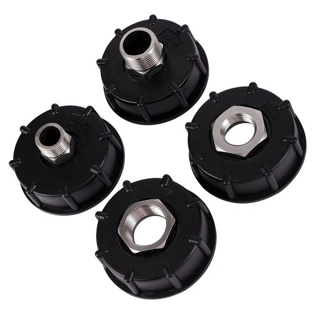 Raccord Tuyau Drainage IBC 60mm Mâle-femelle - Pour Réservoir, PVC, Neuf