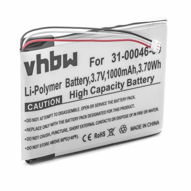 Batterie pour Garmin Nüvi 3400, 3450LM, 3450M, 3490LMT, 3550LM, 3450 1000mAh