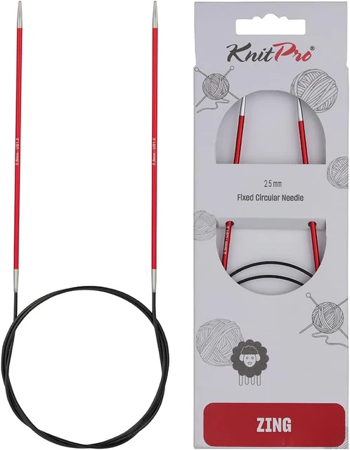 Cavi Per Maglia Intercambiabili Lantern Moon - 2 Cavi Fissi 80cm In Acciaio E Nylon - Con Tappi Di Legno - Foto 3