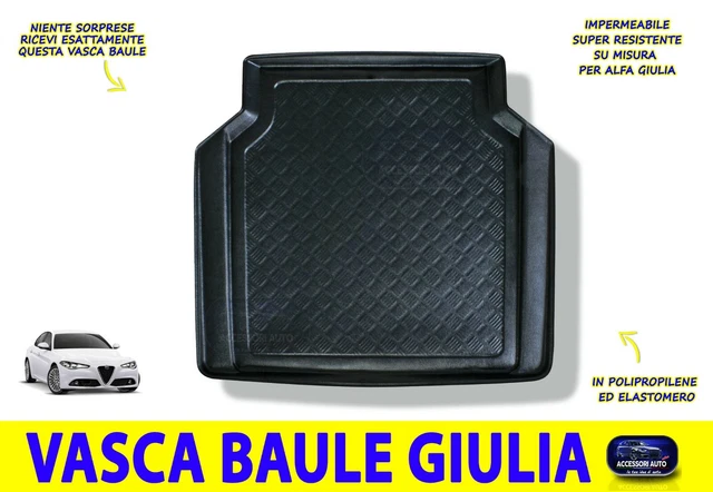 Vasca Proteggi Baule Bagagliaio In Gomma Compatibile Per Alfa Romeo Giulia Dal 2015 - Foto 3