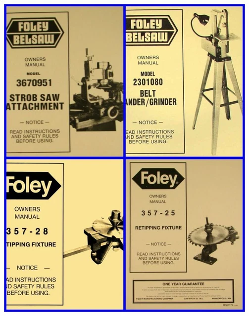FOLEY-BELSAW MANUALS, Brochures, Parts Lists, How To, etc. - 120+ Different  $7.45 - PicClick