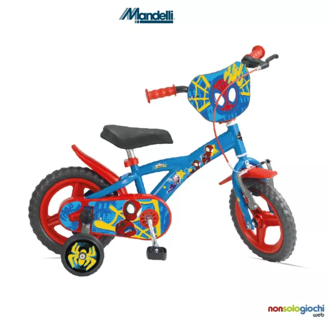 Vélo Spiderman 12 Pouce Enfant 12 012 5115 MANDELLI -nuovo-italia