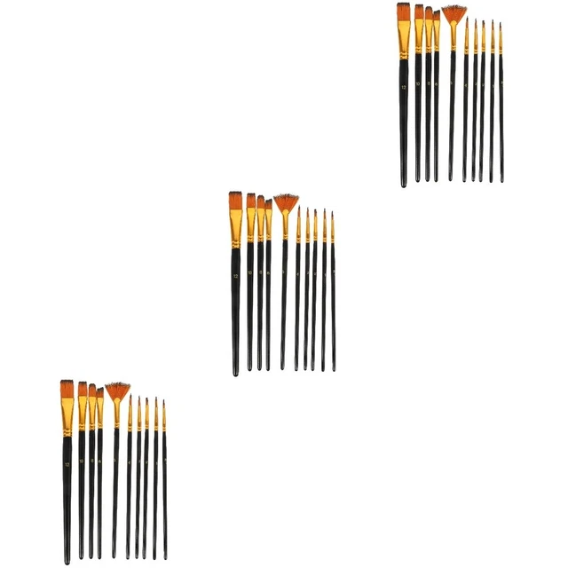 30 Pcs Painting Brushes Set Oil Painting Brushes Watercolor Brush Kids Kits Bulk