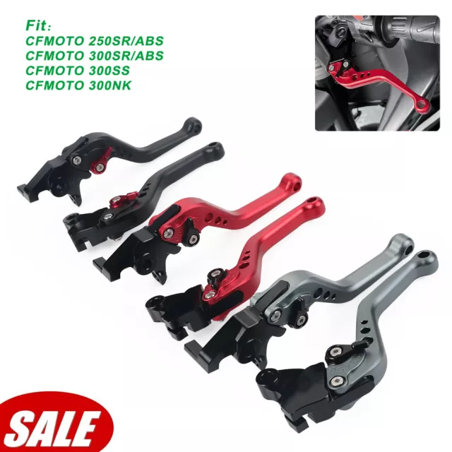 For CF-MOTO 250SR/ABS 300SR/ABS/SS/NK 2022-2023 Short Handle Brake Clutch Levers