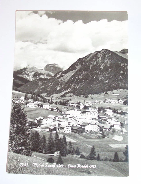 Cartolina Vigo di Fassa - Panorama 1961