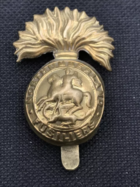 ORIGINAL NORTHUMBERLAND FUSILIERS Cap Badge $14.93 - PicClick