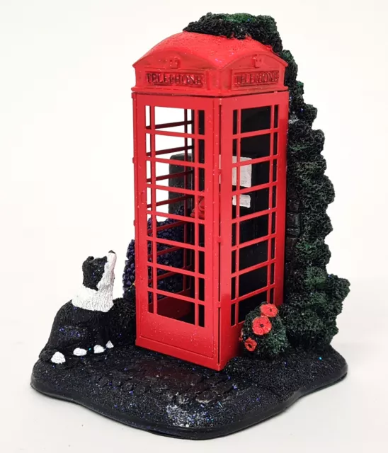 Lilliput Lane rot britische Telefonbox Miniatur rot Spritzpapierkram & Box