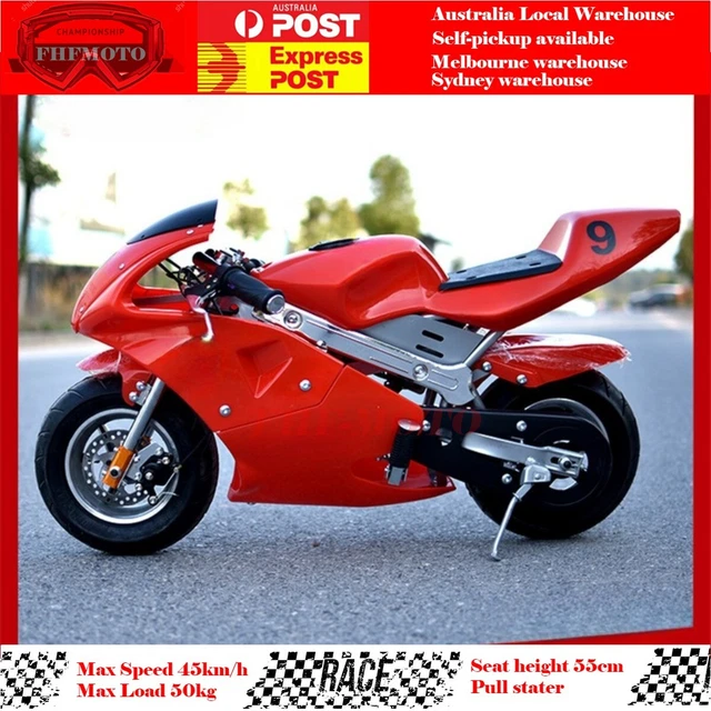 Gas Bike Pocket Bike, 50CC 2-Stroke Mini Motorcycle For Kids, Gas