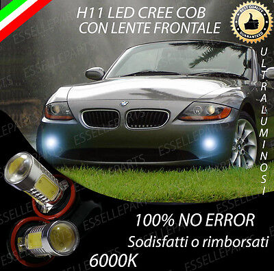 ELT COPPIA LAMPADE FENDINEBBIA H11 LED CREE COB CANBUS BMW X3 F25 6000K 100% NOERROR 