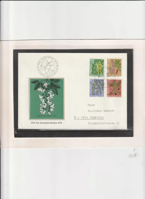 Schweiz - FDC Mi. Nr. 1043 - 1045 " Pro Juventute 29.11.1974 " echt gelaufen
