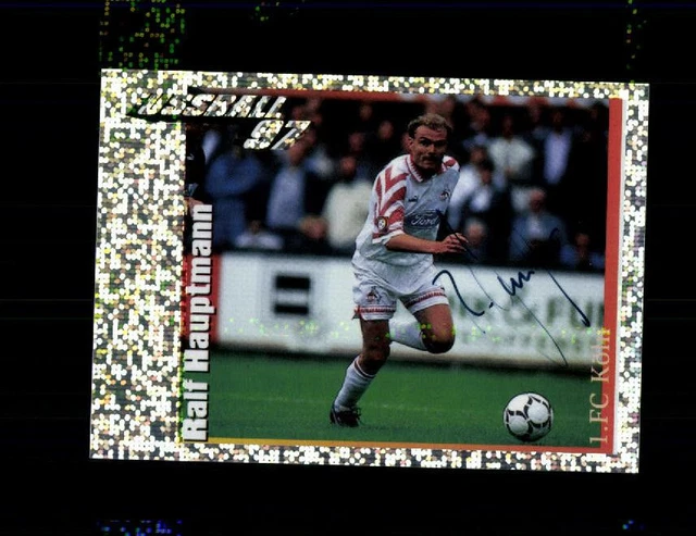 Ralf Hauptmann 1 FC Köln Panini Sammelbild 1997 Original Signiert + A 226643