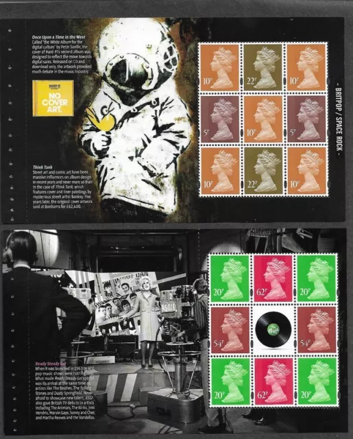 Great Britain 2010 Classic Album Cover Set Di 2 Lastre Nuovo Nuovo Di Zecca