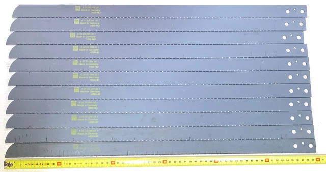 Fein 6-35-03-098-00-1 24" 600mm HSS Power Hacksaw Blade Set x11 *NEW*