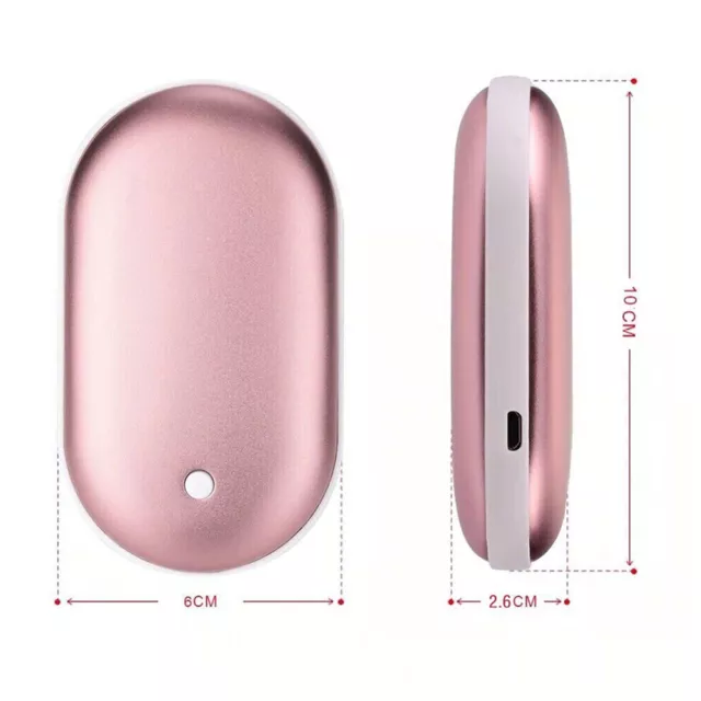 2 en 1 Mini Chauffe-Mains Portable USB Rechargeable Mignon Chauffe-Mains  éLectrique pour L'ExtéRieur