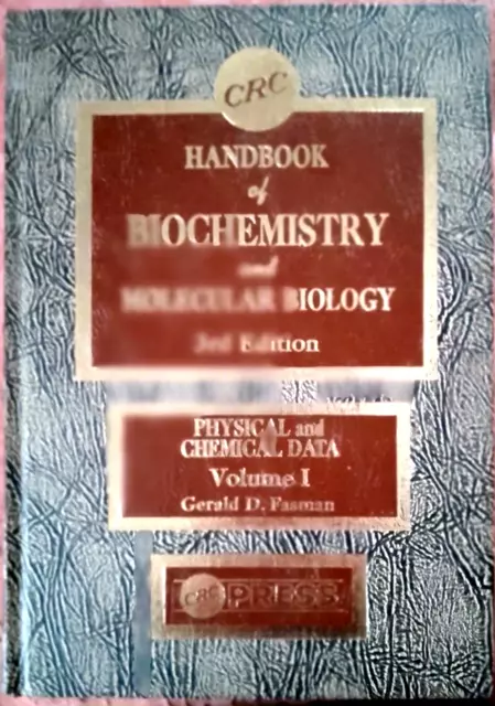 Handbook of biochemistry and molecular biology - Section A,B,C, 5 vols+index