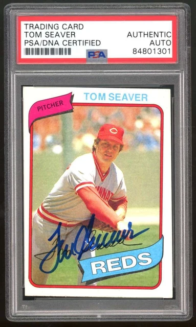 1980 Topps Tom Seaver #500 Auto Autograph PSA Authentic ES1472 1980 Topps Tom Seaver #500 Auto Autograph PSA Authentic ES1472