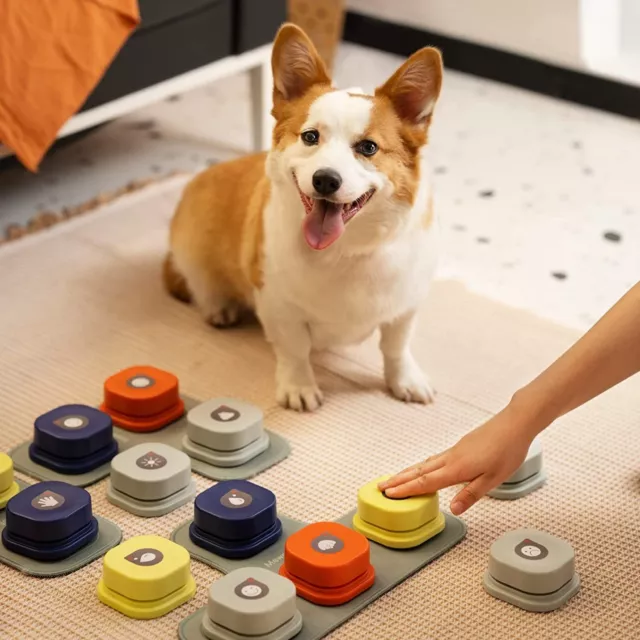 botón de grabación parlante para perro gato, juguete de comunicación mascotas.