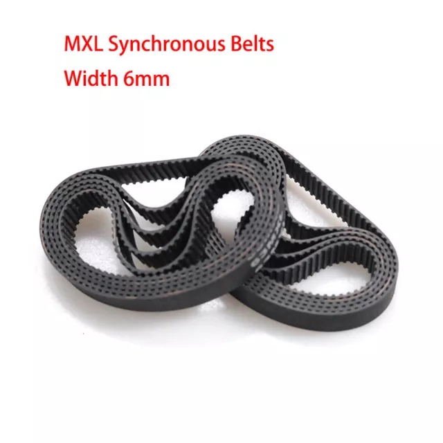 MXL 100-1636 Close Loop Timing Belt Width 6mm Black Rubber Timing Belt Drive