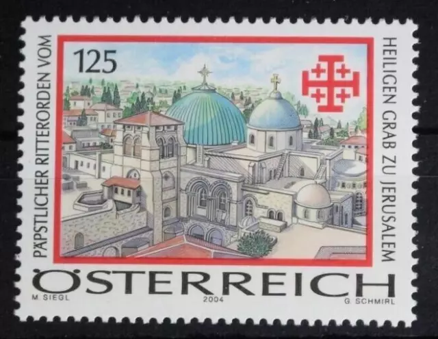 ÖSTERREICH Jahr 2004 Mi 2485 ** ANK 2519 ** Religion Ritterorden Papst Jerusalem