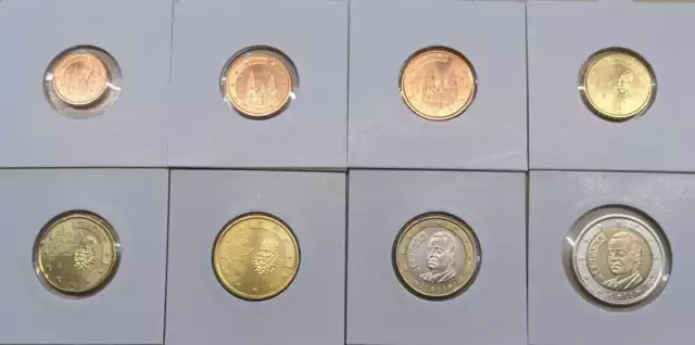 Spanien  1 Cent bis 2 Euro Kursmünzenset   (Wählen Sie zwischen: 1999 - 2021)