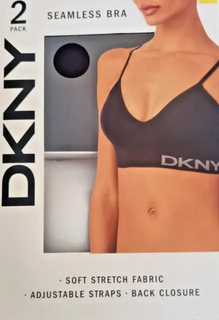 DKNY SEAMLESS BRA (2pack) - Size Small. Sports Bra, Ultra Comfort, Lingerie  £14.99 - PicClick UK