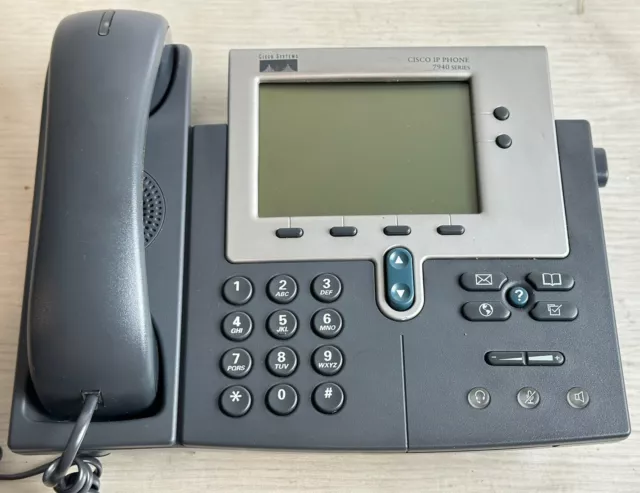 CISCO CP-7940G 7940 Business IP Phone VOIP Handset Desk No Power Supply Inculded