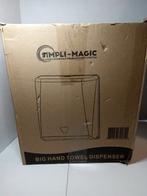 Simpli-Magic Commercial Grade Paper Towel Dispenser Black NEW