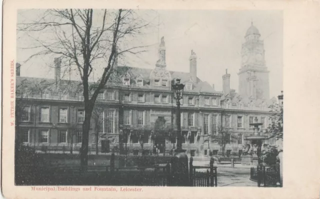 k england leicestershire old postcard english leicester municipal buildings