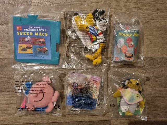 1990er Jahre Konvolut Vintage Mcdonalds Sammlerspielzeug neu und versiegelt - Happy Meal