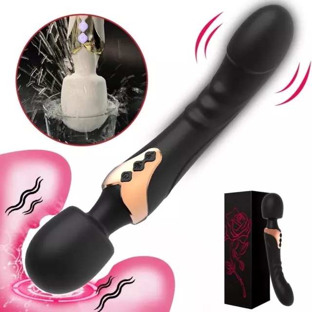 Vibromasseur Wand  Gode Vibrant Sextoy Dildo Massage Sextoys Femme USB Godemiché