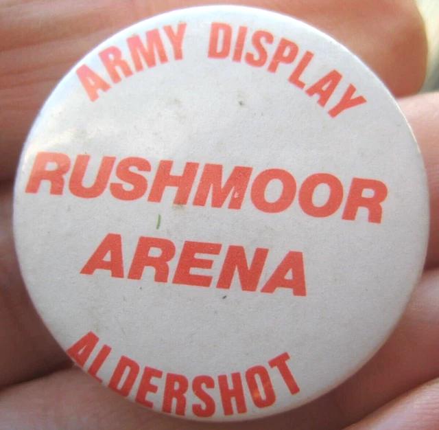 ALDERSHOT ARMY DISPLAY RUSHMOOR ARENA Vintage 1970s Rare Promotion Tin aldershot-army-display-rushmoor-arena-vintage-1970s-rare-promotion-tin