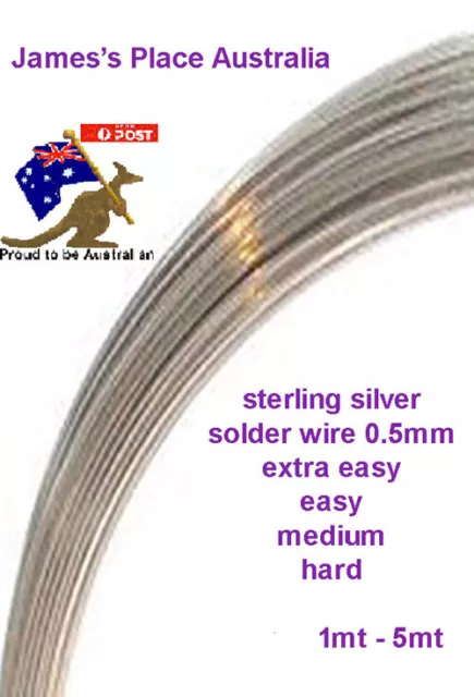 Solder Wire - 0.5mm - sterling silver 925. 3