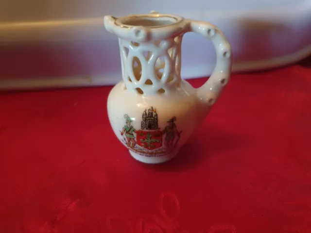 Crested China Puzzle Jug Nottingham